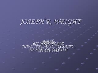 JOSEPH R. WRIGHT