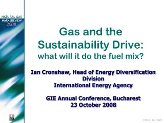 Gas and the Sustainability Drive: what will it do the fuel mix?
