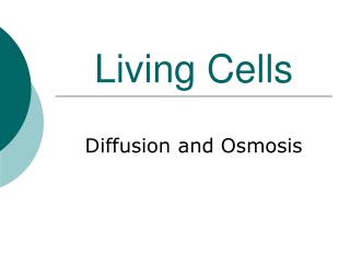 Living Cells