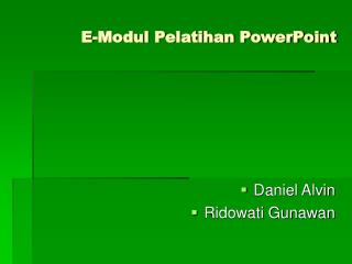 e modul pelatihan powerpoint