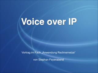 voice over ip