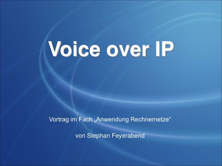 voice over ip