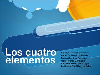 los cuatro elementos
