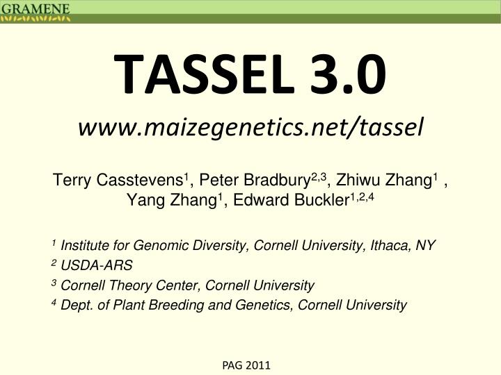 tassel 3 0 www maizegenetics net tassel
