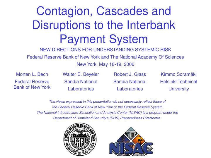 contagion cascades and disruptions to the interbank payment system