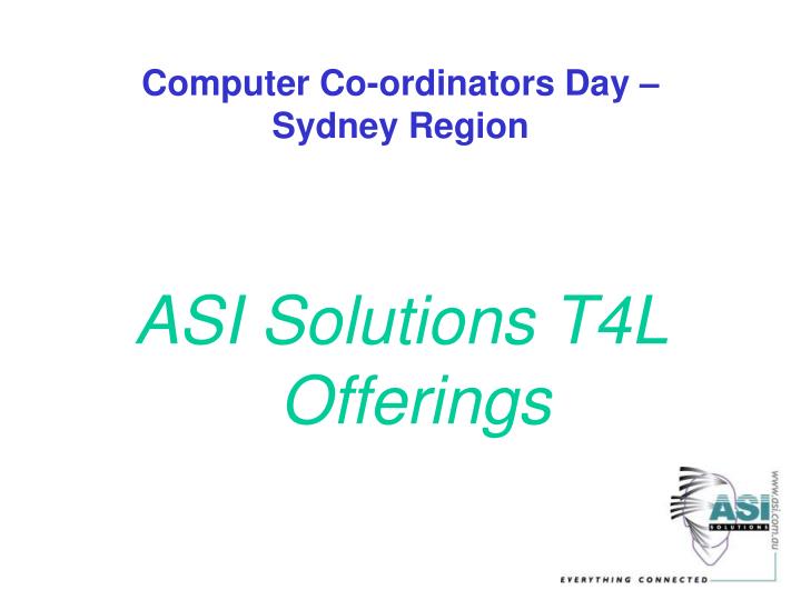 computer co ordinators day sydney region