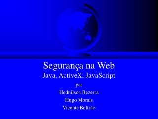 seguran a na web java activex javascript