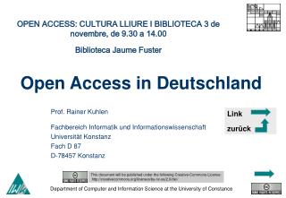 open access in deutschland
