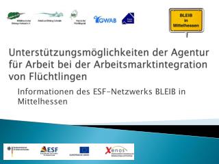 unterst tzungsm glichkeiten der agentur f r arbeit bei der arbeitsmarktintegration von fl chtlingen