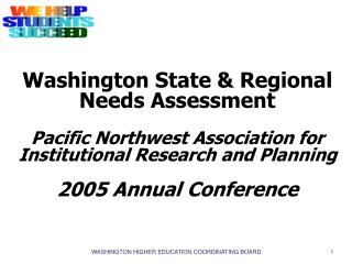 Regional and State Needs Assessment