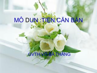 m d un ti n c n b n