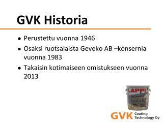 gvk historia
