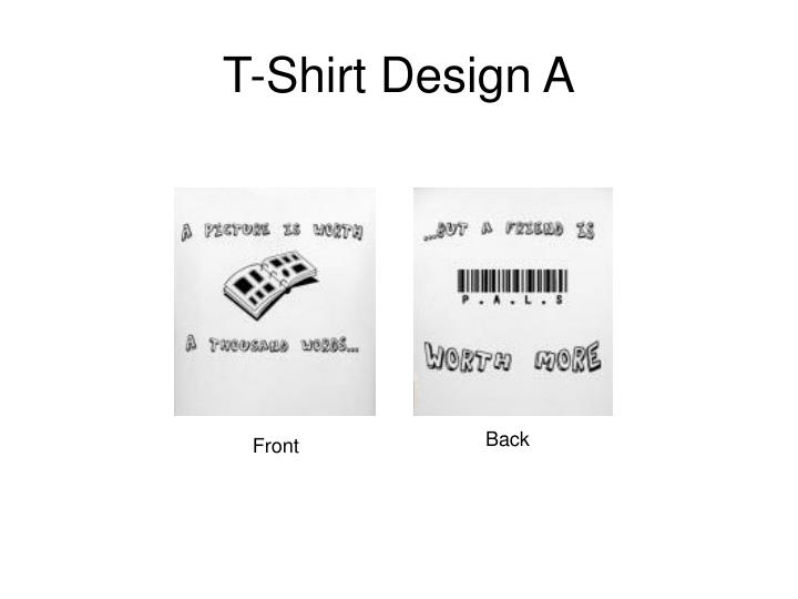 t shirt design a