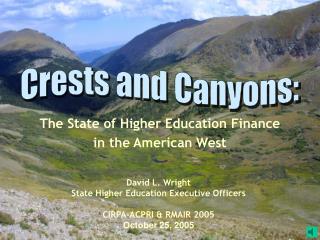 The State of Higher Education Finance in the American West