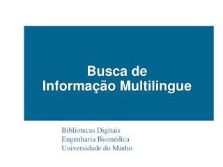 busca de informa o multilingue