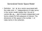 Generalized Vector Space Model - slide 1