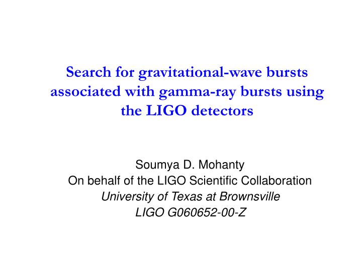 search for gravitational wave bursts associated with gamma ray bursts using the ligo detectors