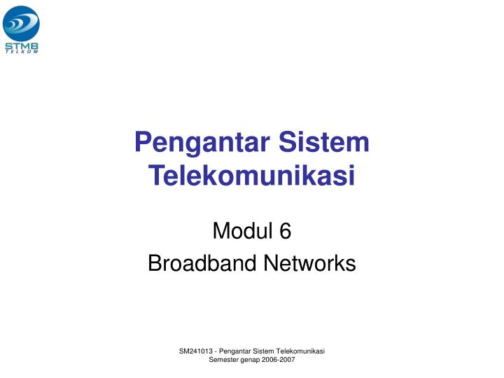 pengantar sistem telekomunikasi