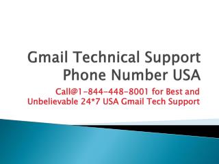Gmail Technical Support Phone Number USA