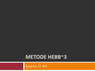 metode hebb 3