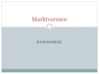 marktvormen