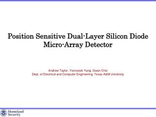 Position Sensitive Dual-Layer Silicon Diode Micro Arrays Detector