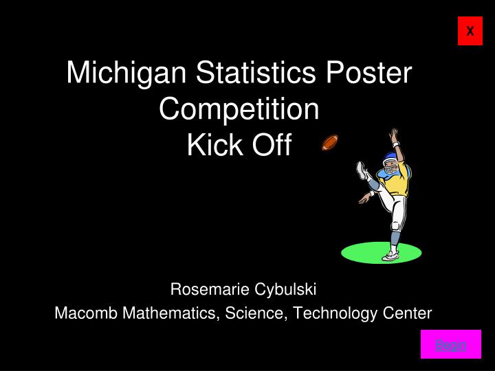 michigan statistics poster competition kick off