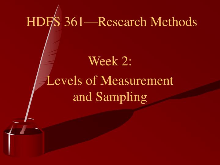hdfs 361 research methods