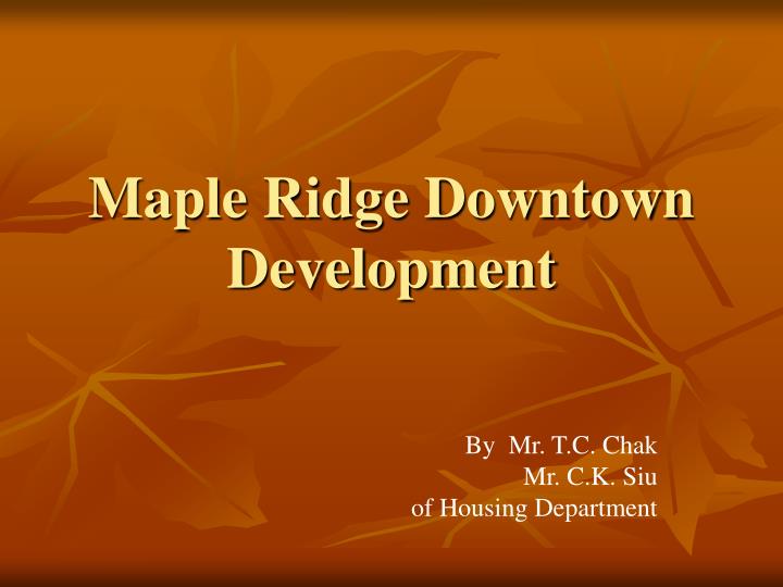 maple ridge downtown development