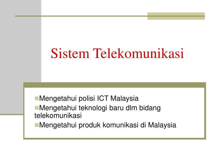 sistem telekomunikasi