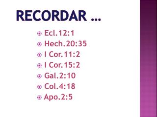 recordar
