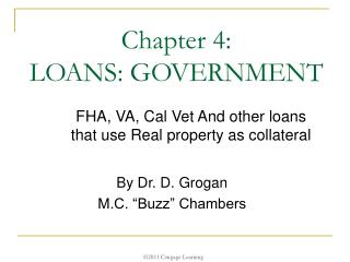 Chapter 4: LOANS: GOVERNMENT