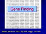 Gene Finding - slide 1