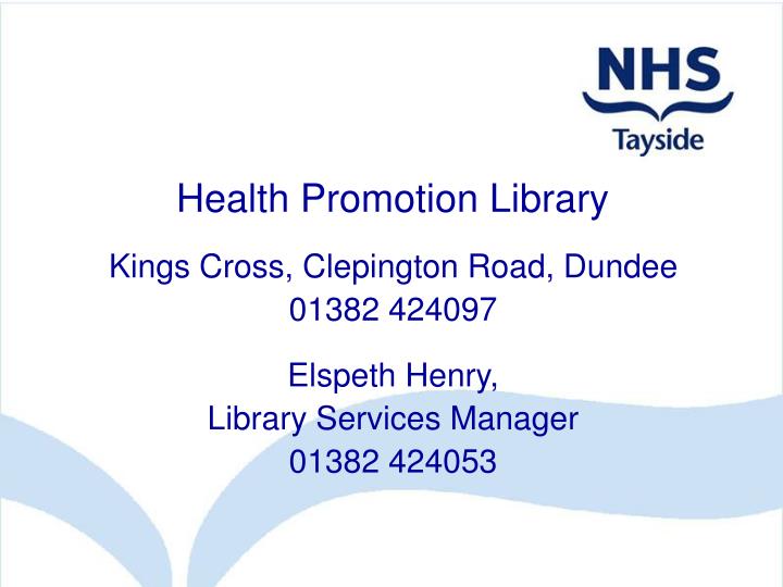 health promotion library