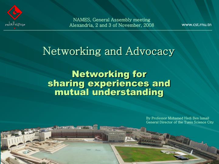 networking and advocacy