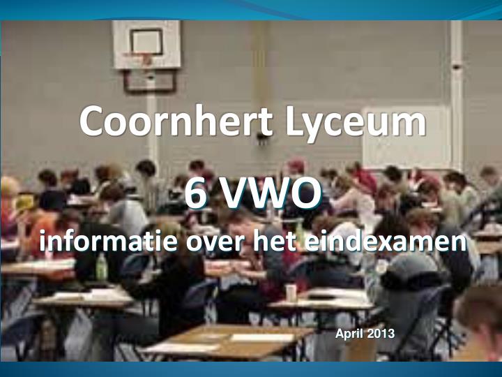 6 vwo informatie over het eindexamen