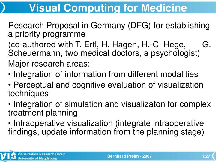 visual computing for medicine