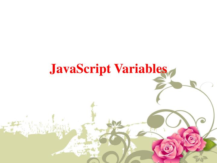 javascript variables