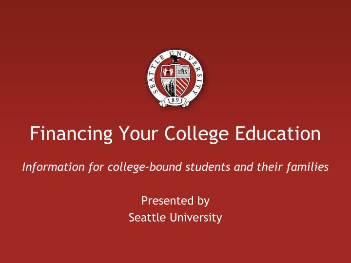 financing your college education