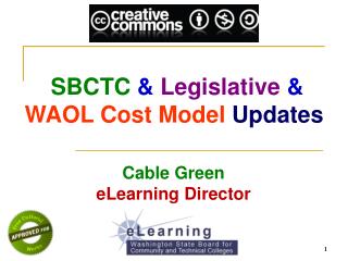 SBCTC &amp; Legislative &amp; WAOL Cost Model Updates