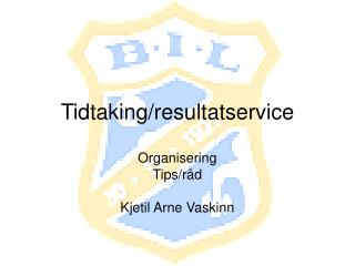 tidtaking resultatservice
