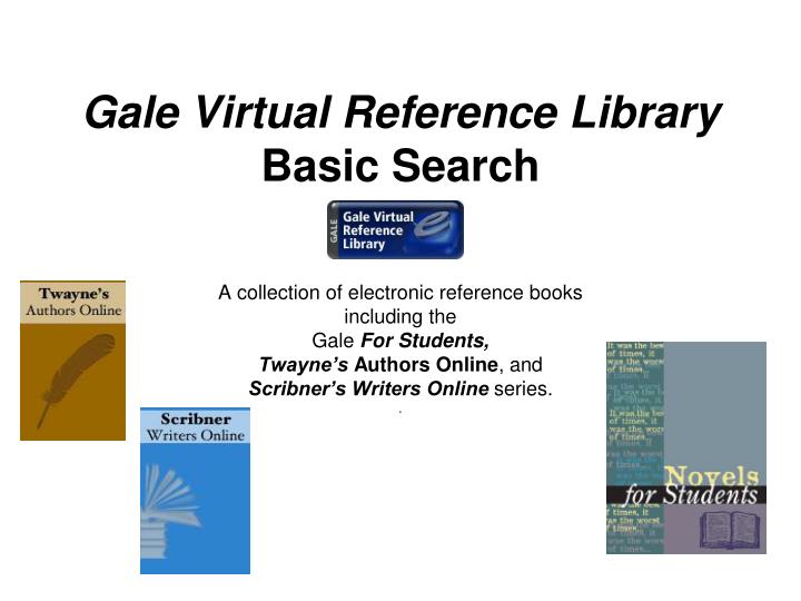 gale virtual reference library basic search
