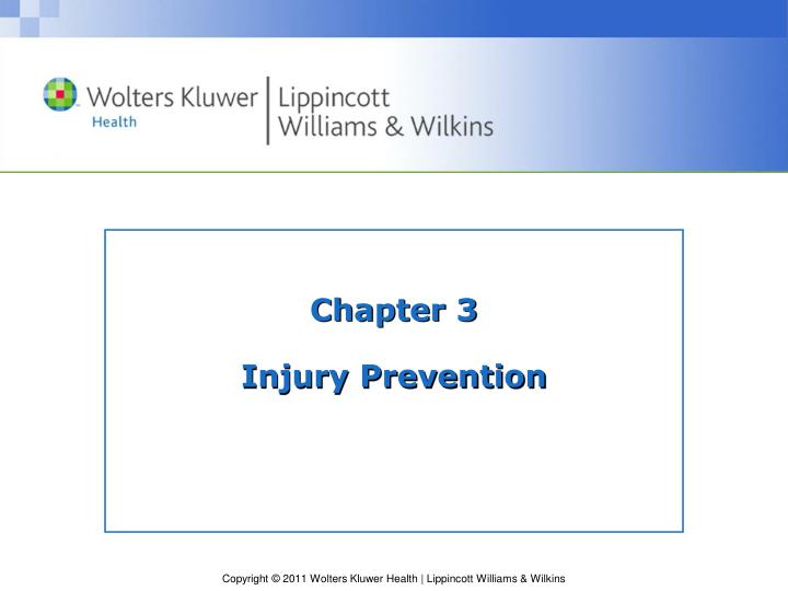 chapter 3 injury prevention