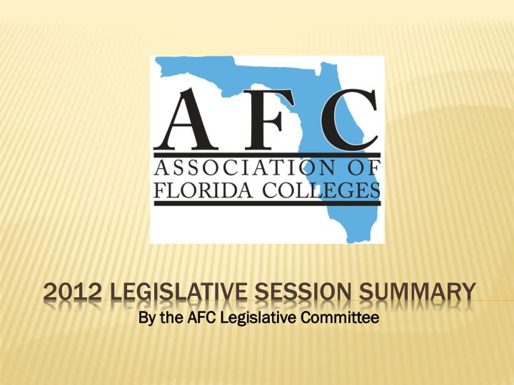 by the afc legislative committee