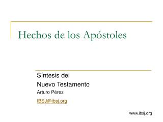 hechos de los ap stoles