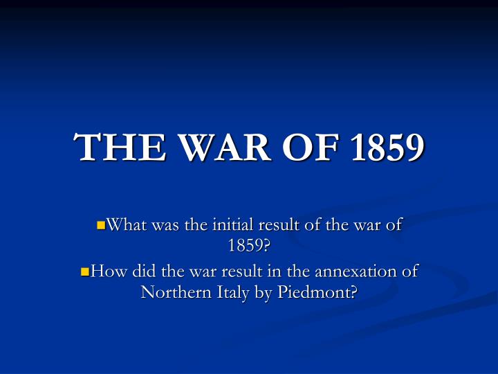 the war of 1859