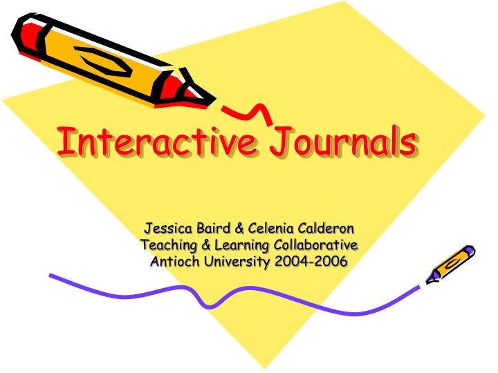 interactive journals
