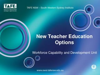New Teacher Education Options