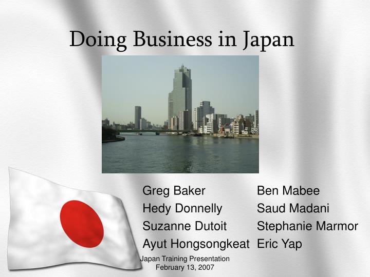 doing business in japan