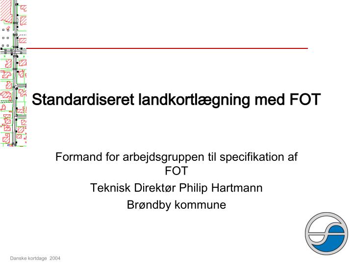 standardiseret landkortl gning med fot